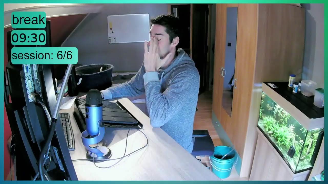 Study with me | 6+ Hours | 60/10 Pomodoro