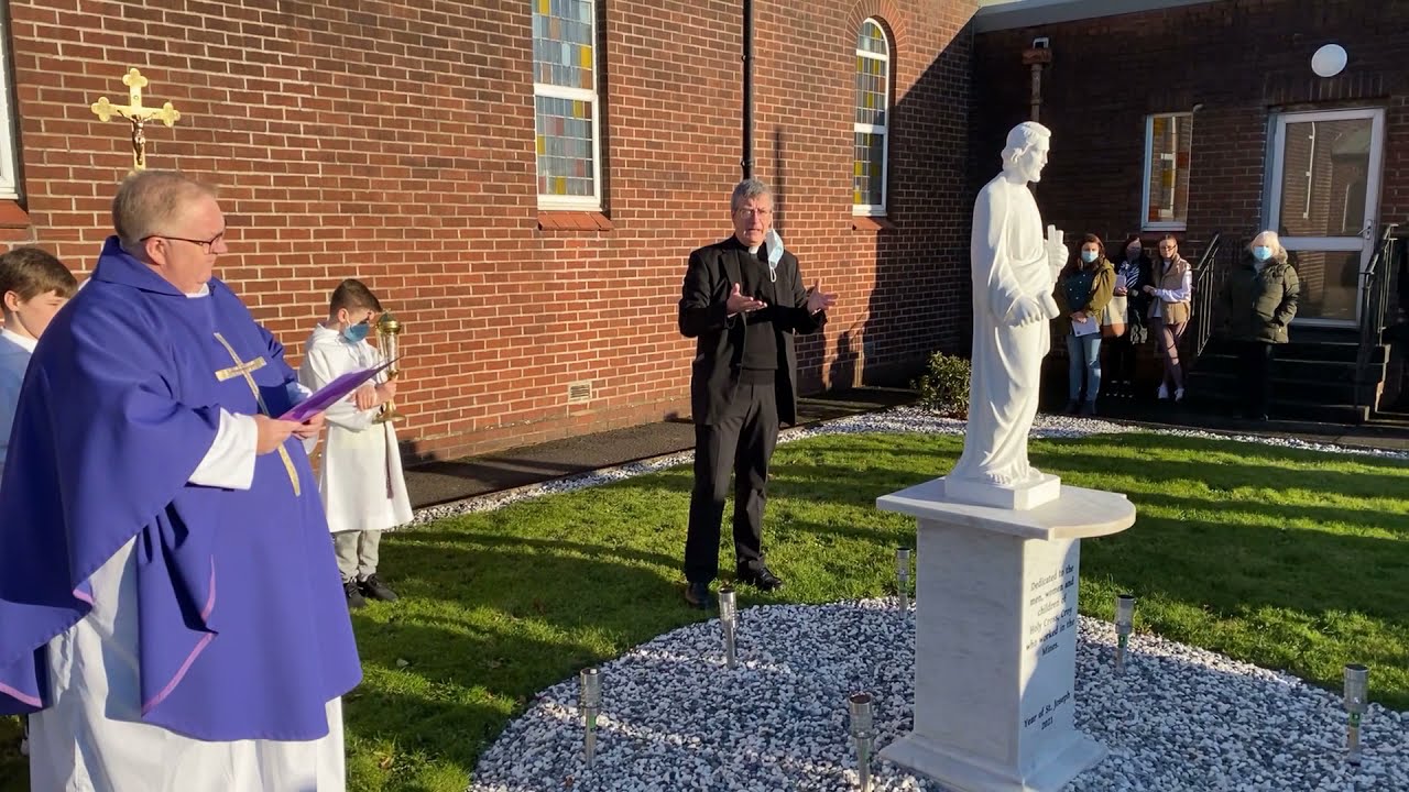 The Blessing of St Joseph's Statue by Monsignor Hugh Bradley 5th Dec 2021