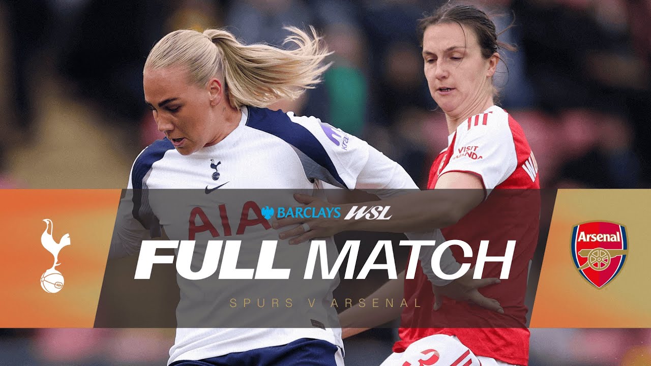 FULL MATCH: Tottenham Hotspur v Arsenal | Barclays WSL 25/26