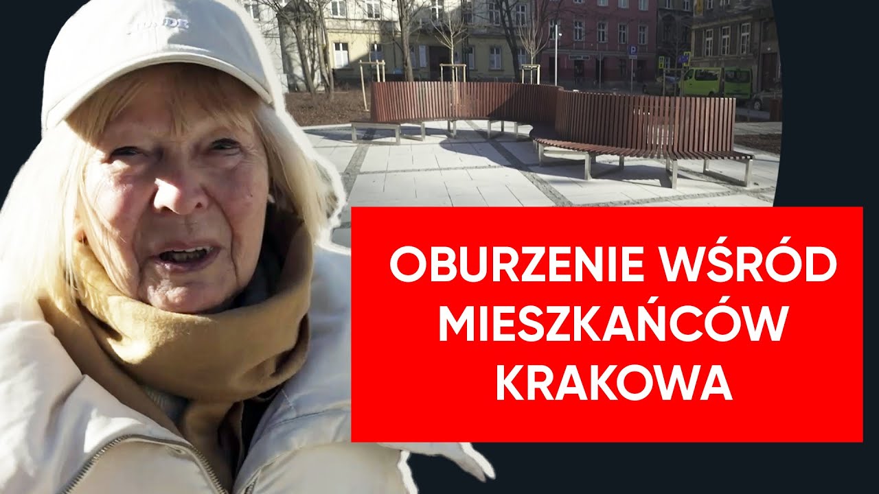 Afera w Krakowie. Ławka na placu Biskupim szokuje. 