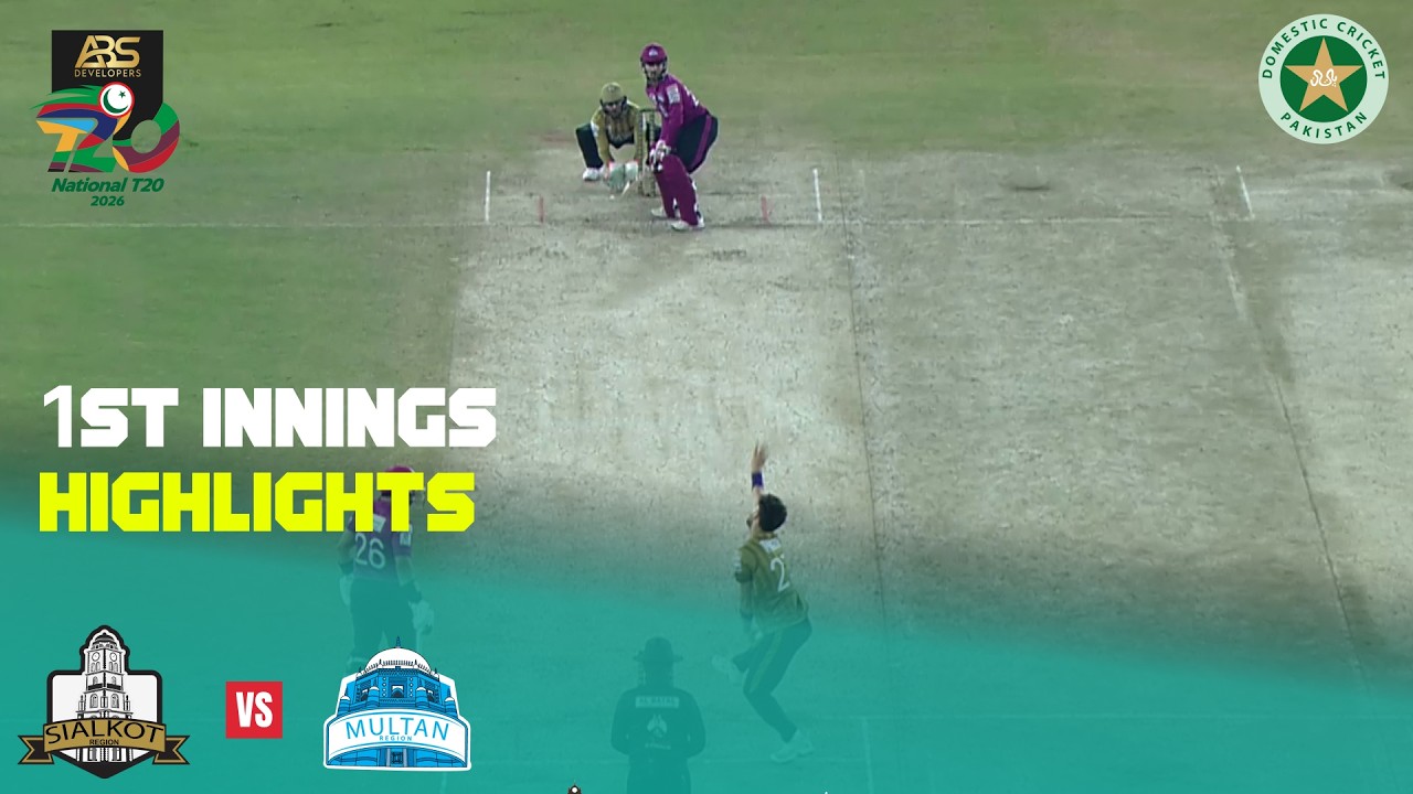 1st Innings HighLights | Sialkot vs Multan | Match 20 | National T20 Cup 2026 | MZA1T