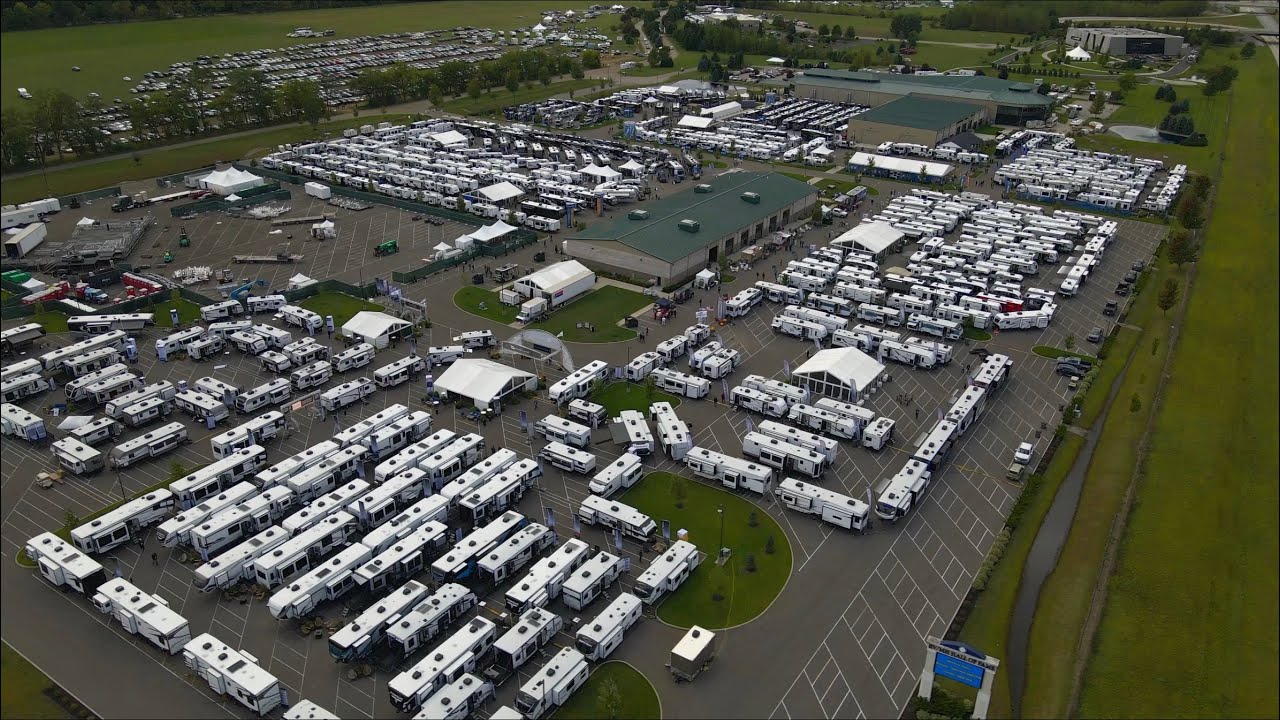 Elkhart RV Dealer Show 2022 Drone Tour