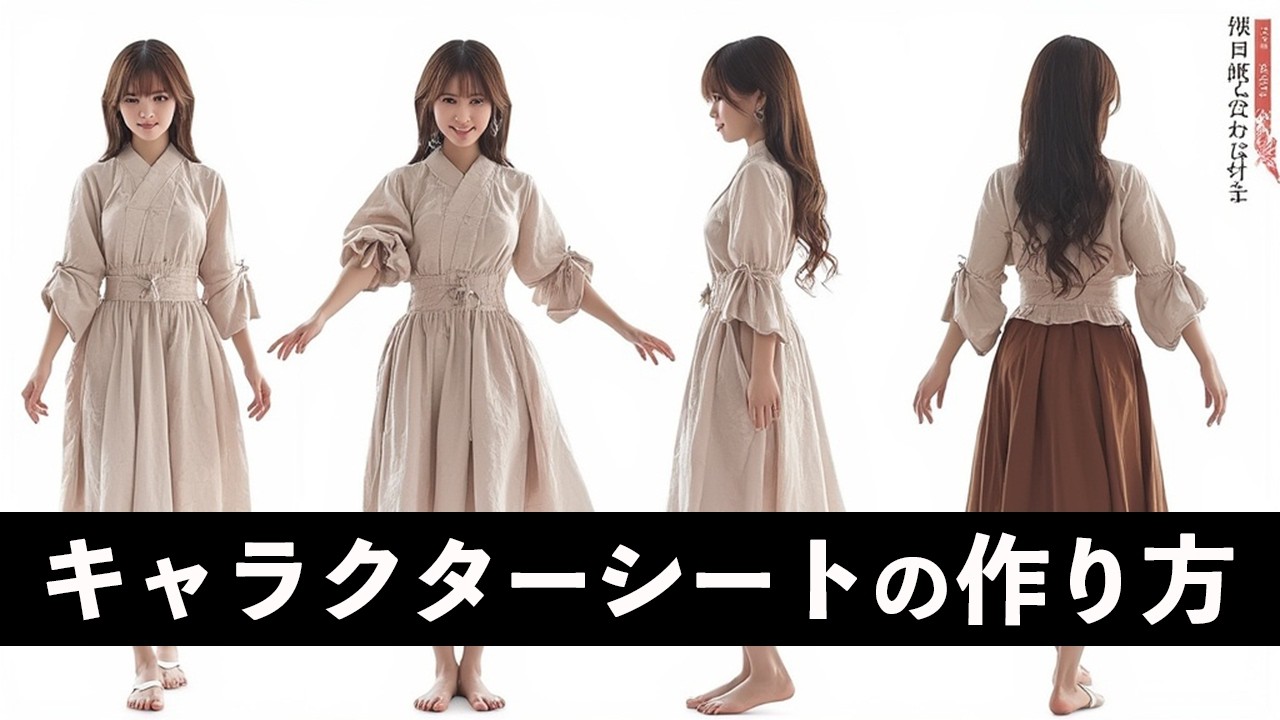 【解説①】画像生成 AI で同じキャラを生成する「キャラクターシートを作作ろう！」