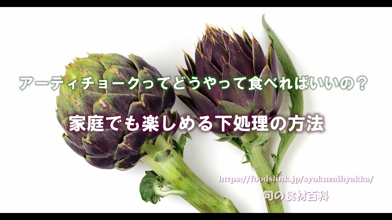 アーティチョークの下処理　＜旬の食材百科＞