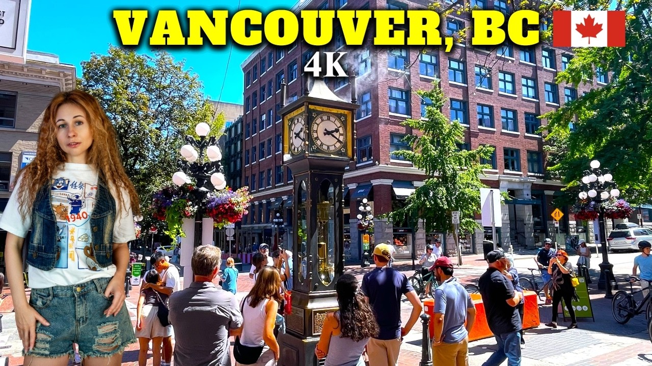 Downtown VANCOUVER Walking Tour 4K 🇨🇦 | Chinatown to Gastown & Canada Place
