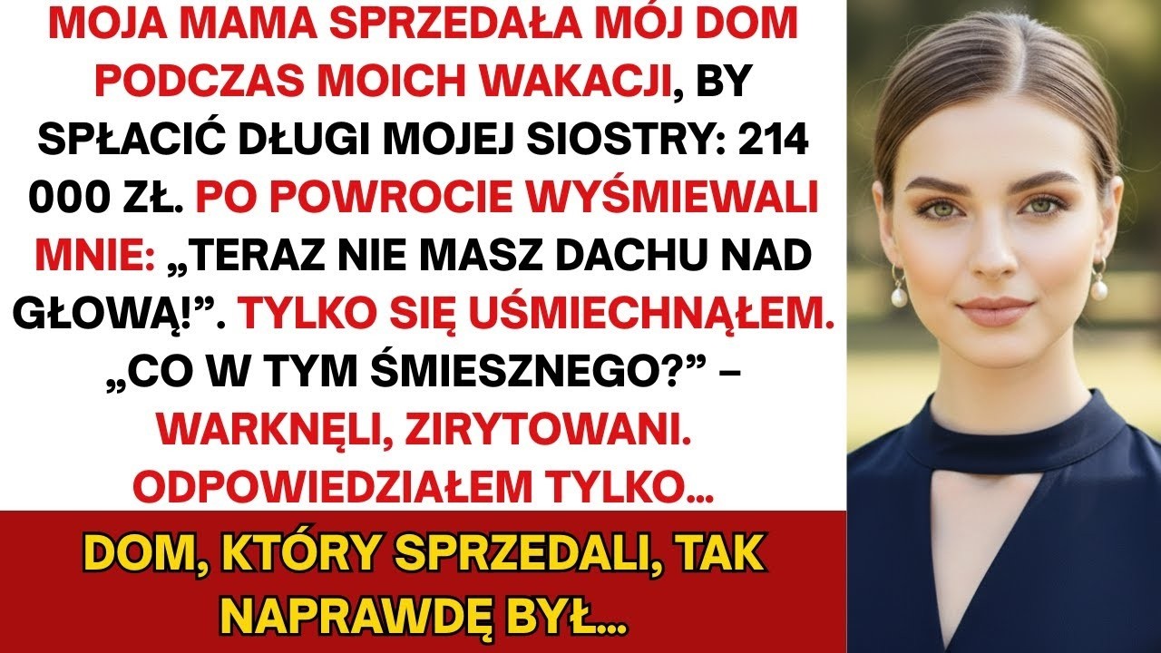 Mama sprzedała mój dom, gdy byłem na wakacjach, aby spłacić długi siostry  214 000 zł  Gdy wróciłem