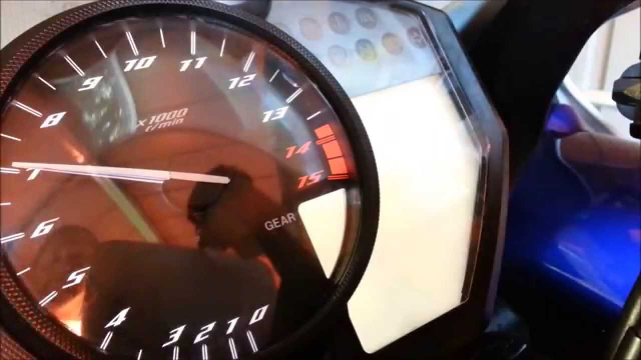 2014 R1 Crossplane Change Display Brightness and Shift Indicator Light Control Mode