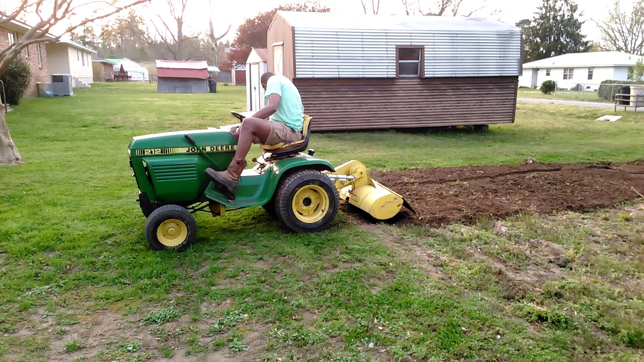 John Deere 212 with a 31 Roto Tiller