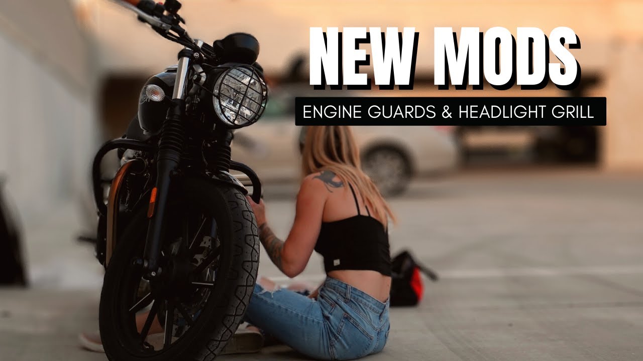 Triumph Street Twin Mods — Защита двигателя — Решетка фар