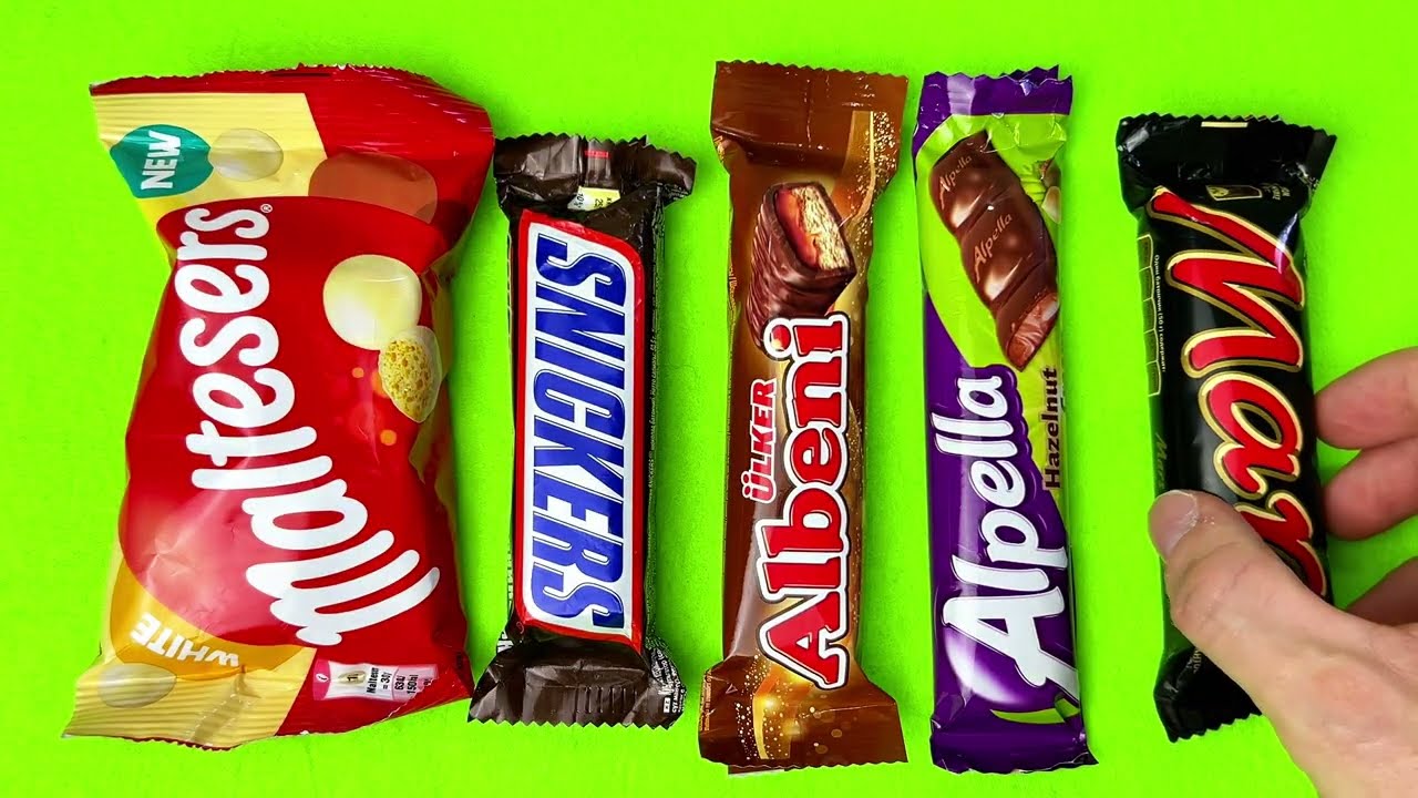 Unwrapping & Tapping the BEST Candy Bars 🍫 ASMR for Sleep