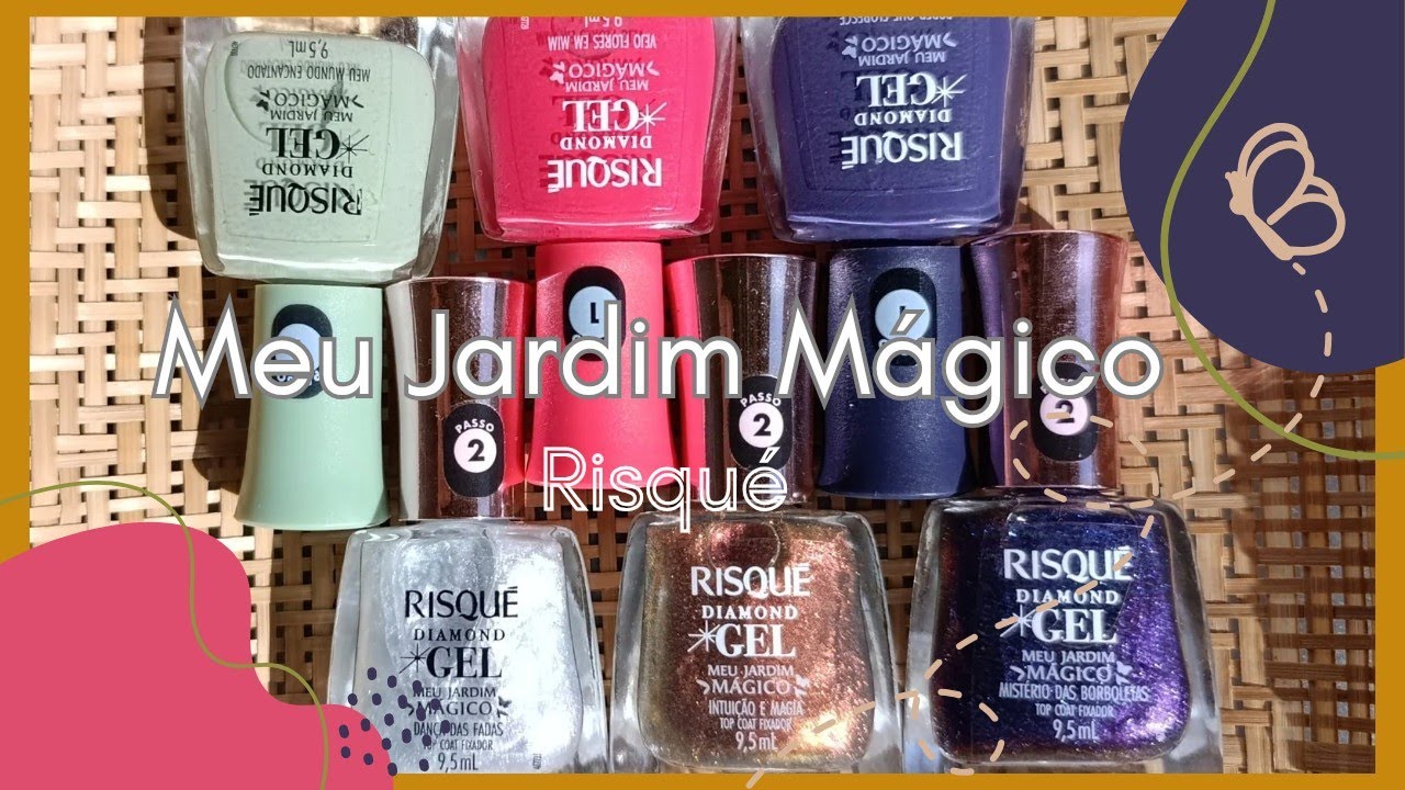 Coleção Meu Jardim Magico, Risque Diamond Gel llDezDedinhosDeProsall