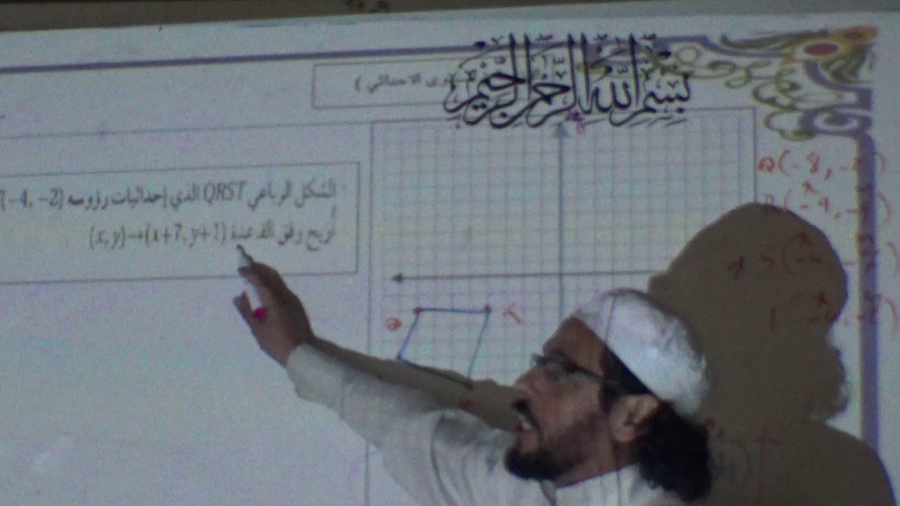 الازاحة المستوى الاحداثي1