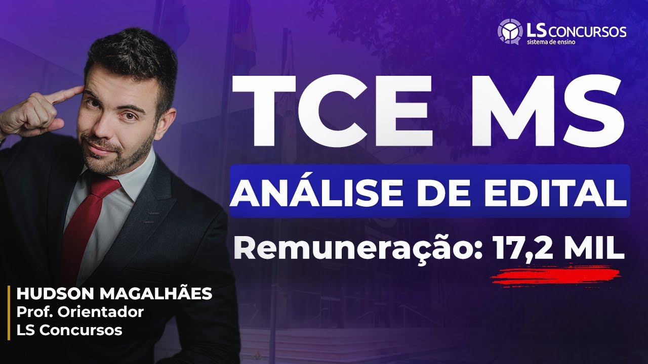 Concurso TCE MS: Edital Publicado com Vagas p/ Auditor e Analista!
