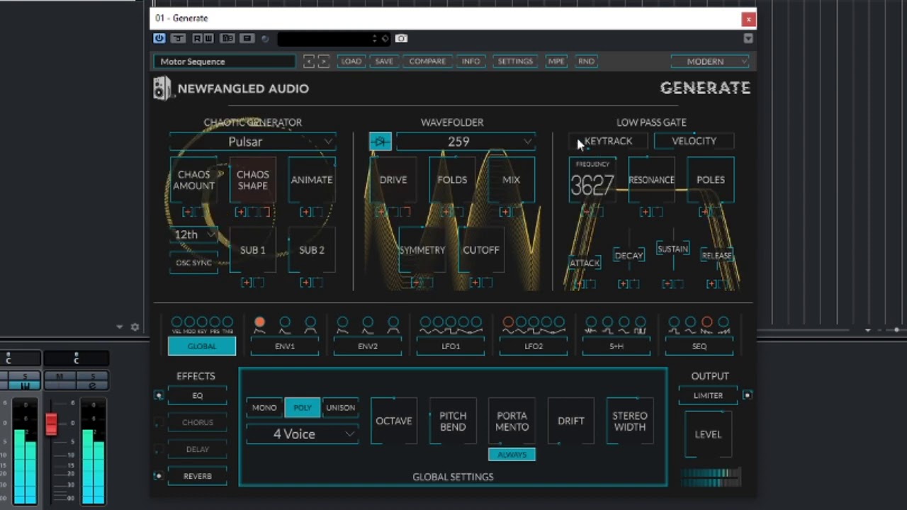 GENERATE — 8-голосный полифонический синтезаторный плагин от Eventide и Newfangled Audio