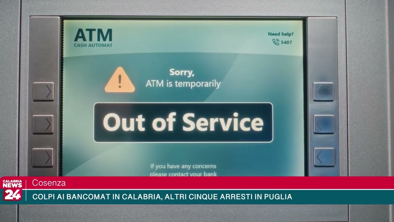 Cosenza - Colpi ai bancomat in Calabria, altri cinque arresti in Puglia