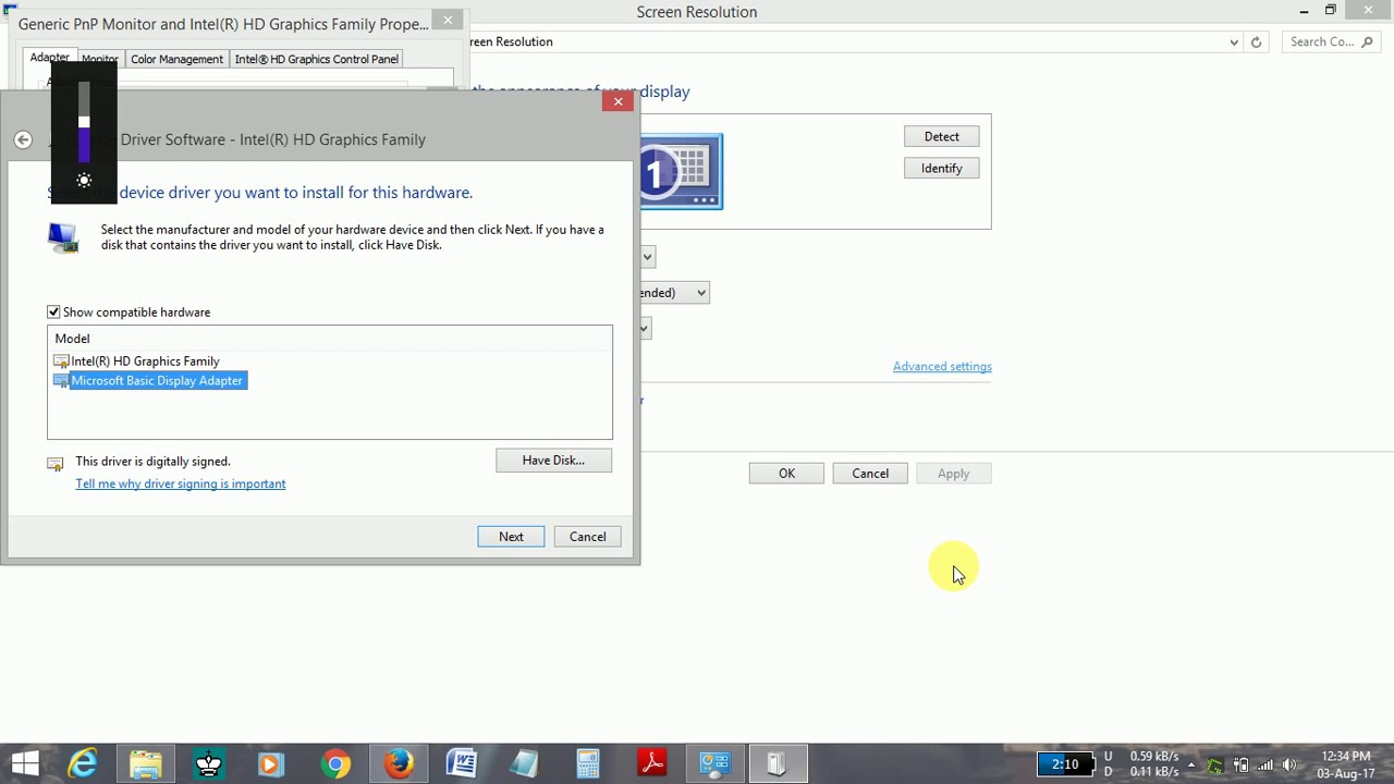 how to solve brightness problem in windows 8.1 /windows 8/windows 10 (hindi)