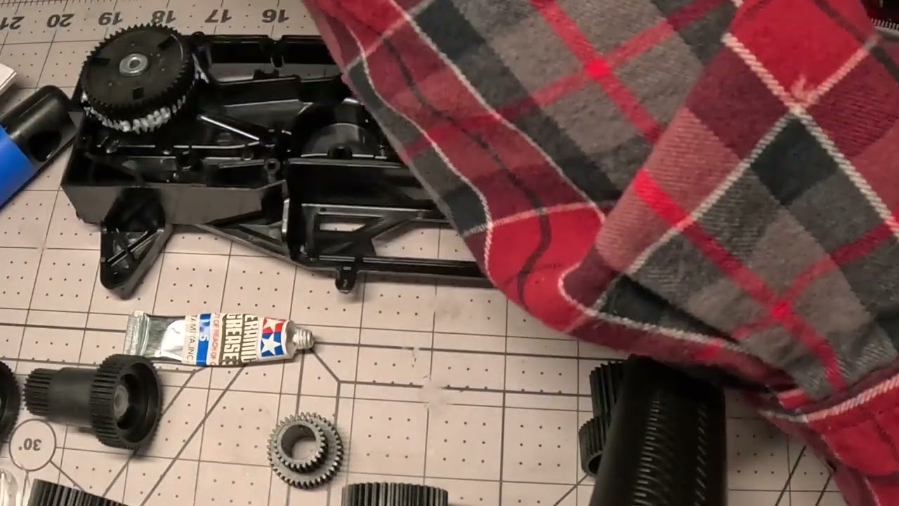 Tamiya Squash van gearbox.