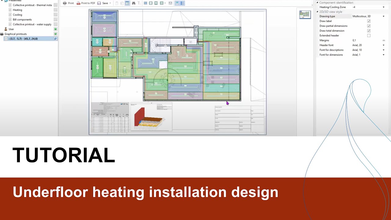 InstalSystem 5 - Underfloor heating installation design