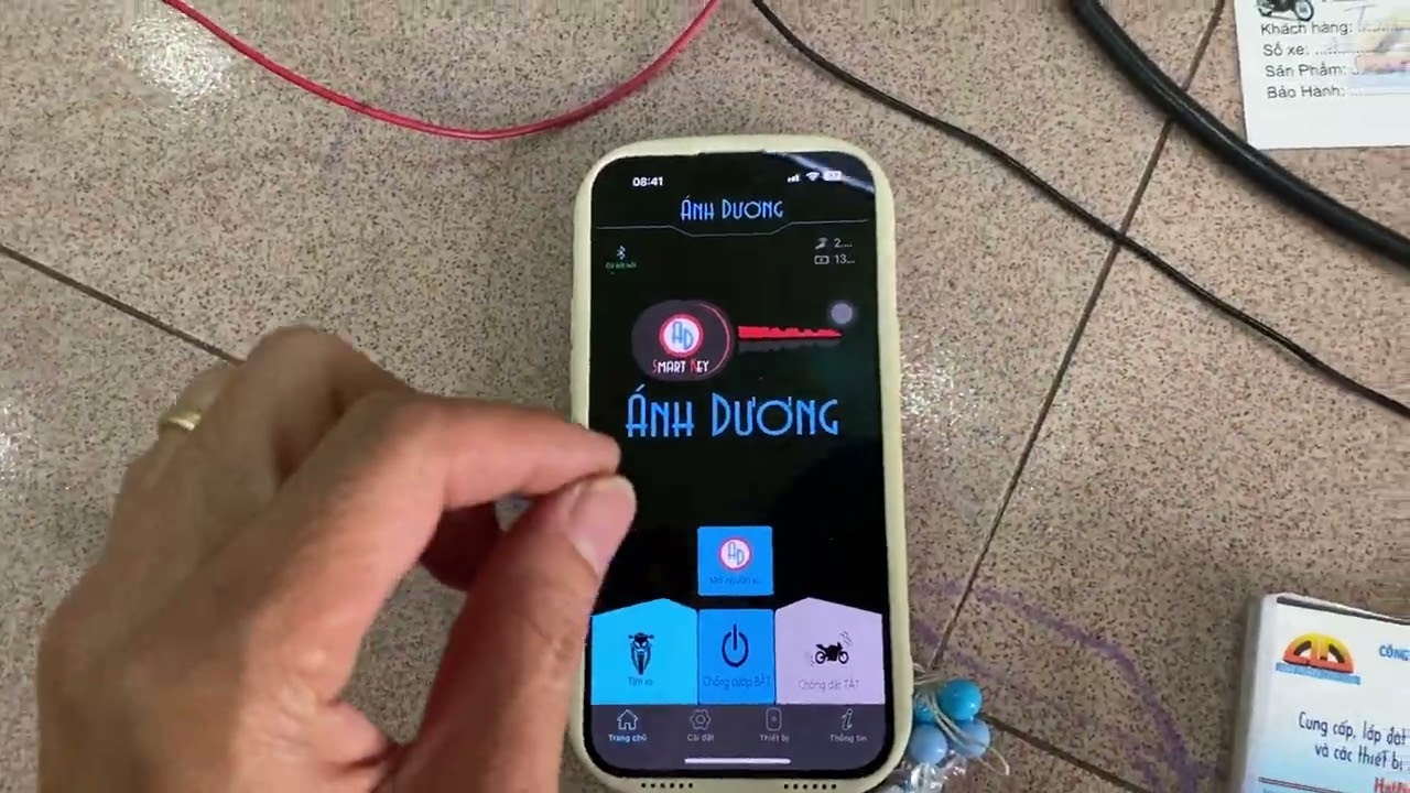 Gửi bộ Smartkey App Điện Thoại Hiện Đại Lắp Xe Air Blade 2014 Khách Ở Xa Mua Về Tự Lắp Đặt Dễ Dàng