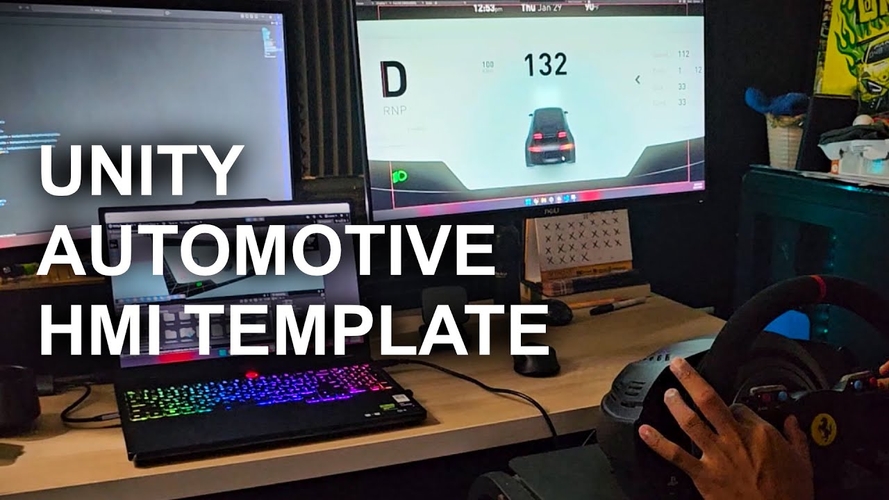 Unity Automotive HMI Template Prototype