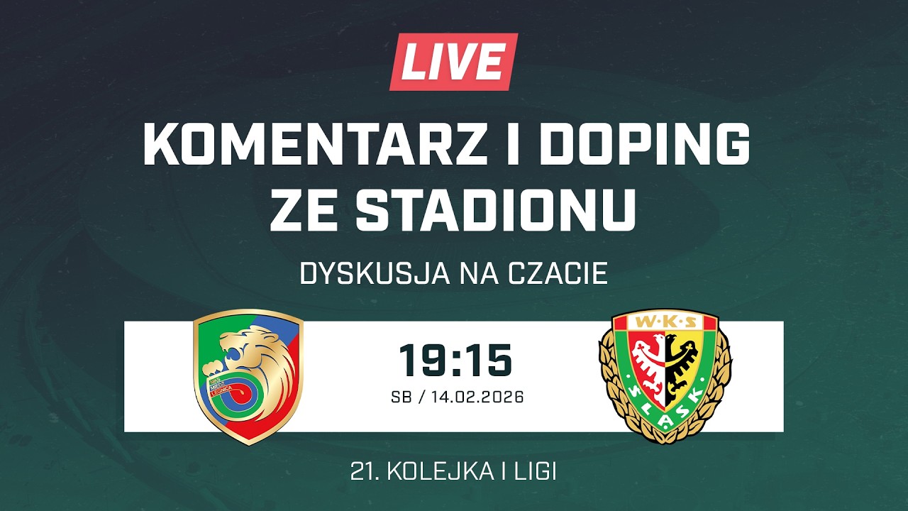 Miedź Legnica - Śląsk Wrocław (A. Mokrzycki i F. Wiatr, I liga, LIVE, na żywo, doping)