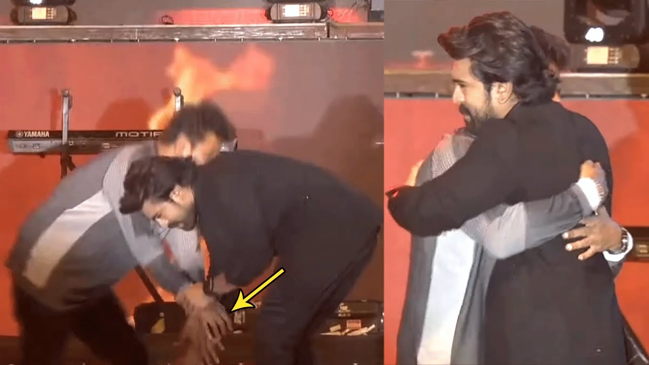 ఇది రామ్ చరణ్ సంస్కారం🙏| Ram Charan Touches Shiva Rajkumar Feet At RRR Pre Release In Karnataka | FL