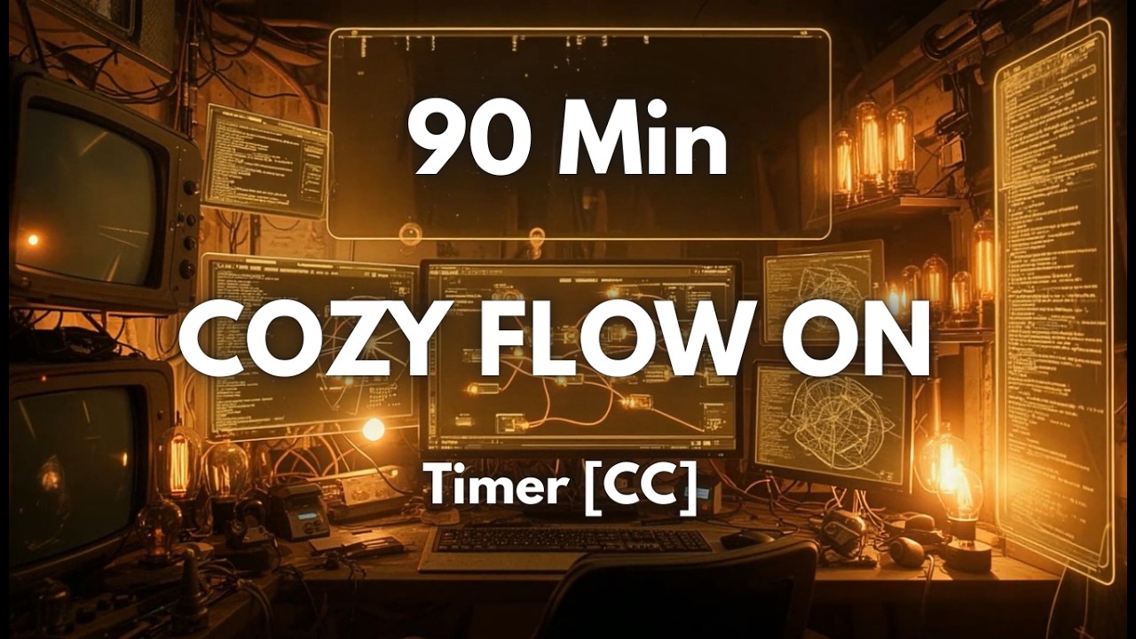 ☕ Can't Start Working? 90 Min Jazzhop to Break Task Paralysis [Timer via CC] Instrumental Beats