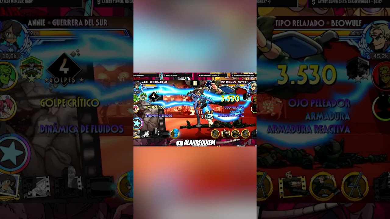 Batallas Epicas en Skullgirls 22# | Skullgirls Mobile  #skullgirls #gaming #skullgirlsmobile #shorts