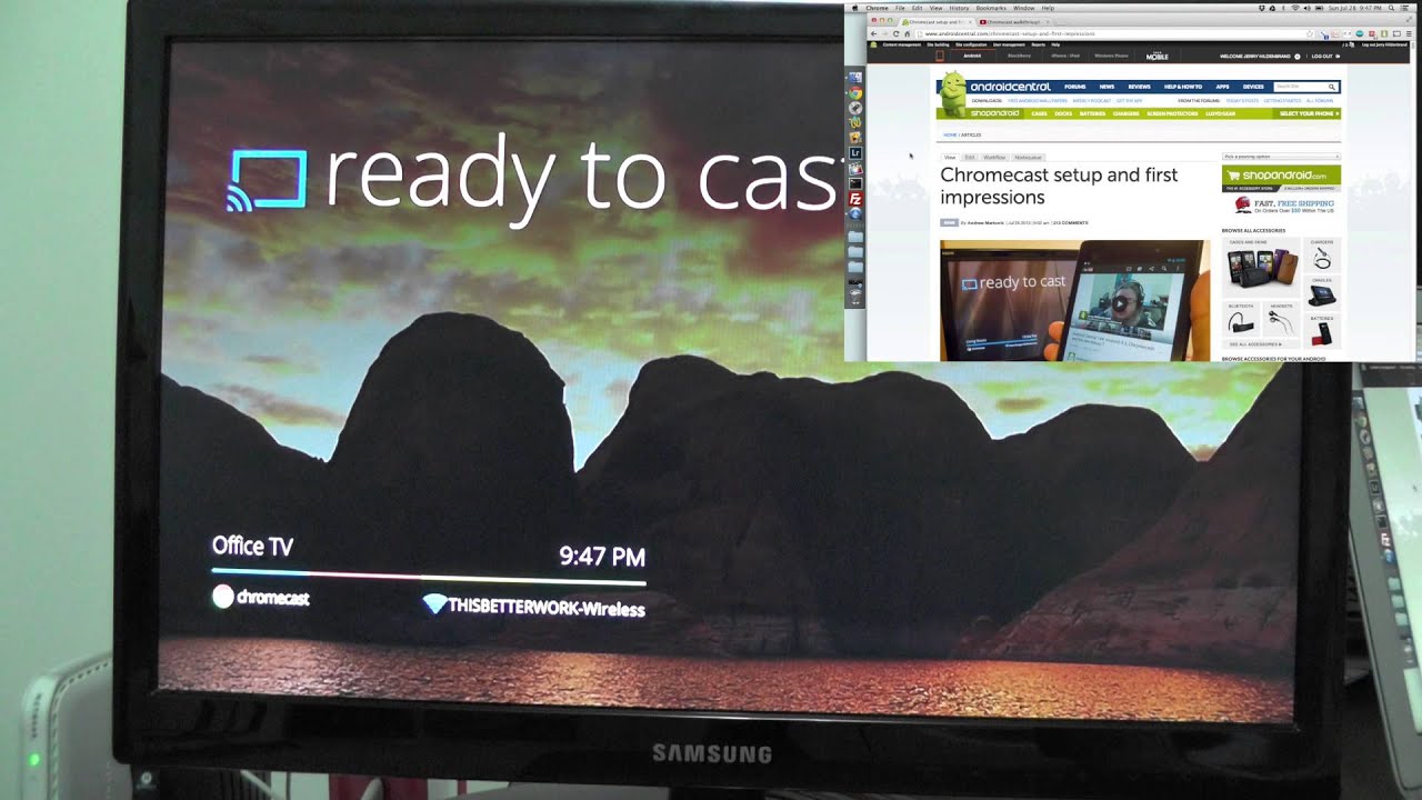 Using Chromecast on your computer
