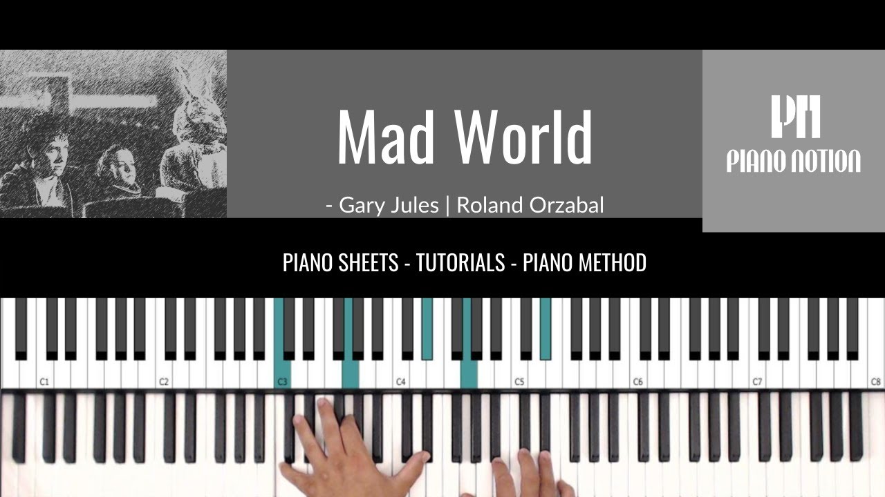Mad World - Riverdale - Donnie Darko - Gary Jules (Sheet Music - Piano Solo - Piano Cover - Tutorial