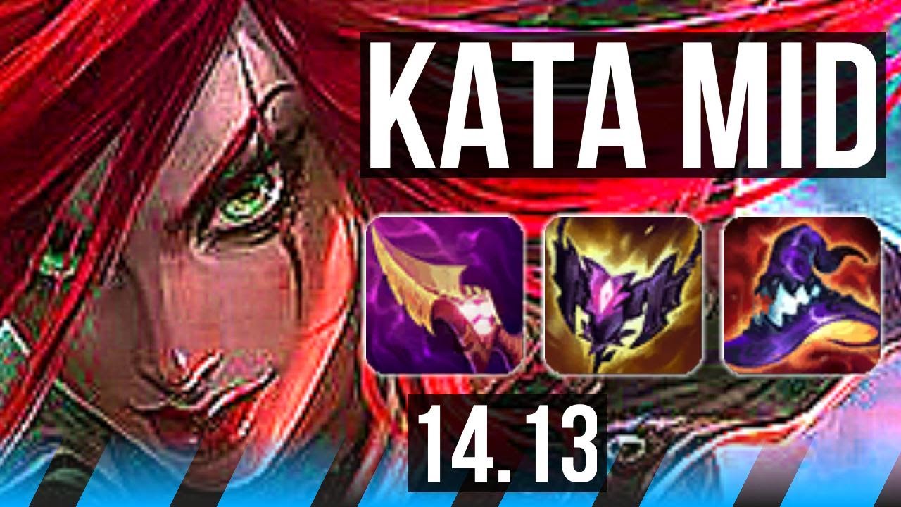 KATARINA vs CASSIOPEIA (MID) | Rank 3 Kata, 8 solo kills, Legendary | EUNE Challenger | 14.13