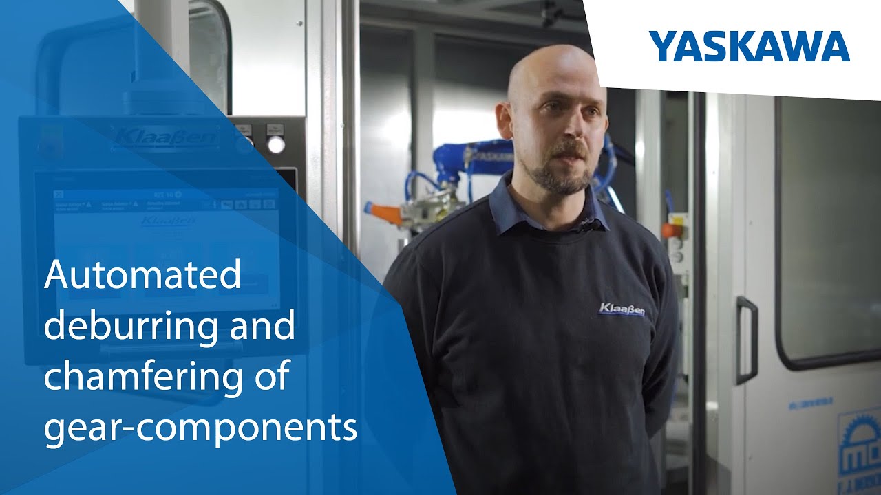 Yaskawa & Klaaßen - Automated deburring and chamfering of gear-components