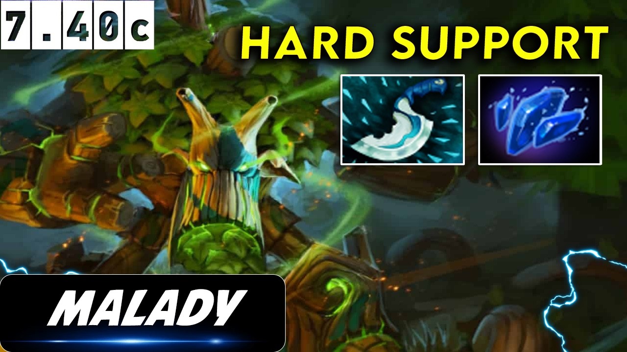 Malady Treant Protector Hard Support - Dota 2 Patch 7.40c Pro Gameplay