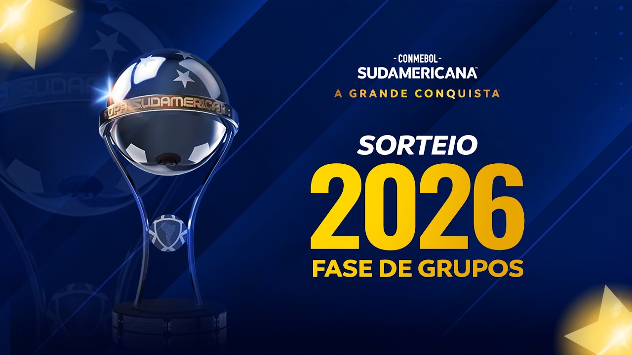 SORTEIO DA FASE DE GRUPOS DA CONMEBOL SUDAMERICANA 2026