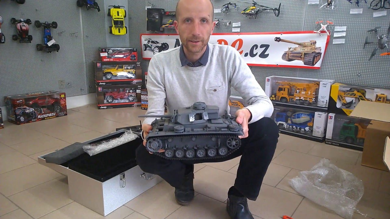 RC Tank Panzer III celokovová verze