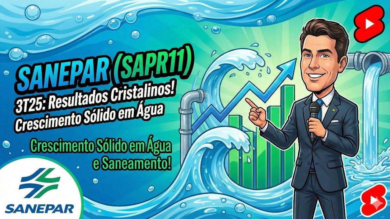 SANEPAR (SAPR11) 3T25: O Resumo Oficial em poucos minutos (Sem Enrola&ccedil;&atilde;o)