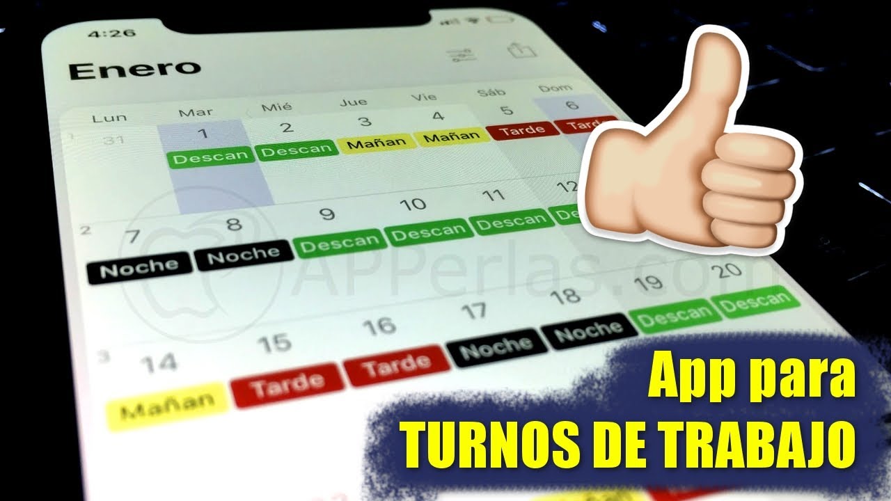 App para crear TURNOS DE TRABAJO. Lleva tu CUADRANTE en el iPhone 📆