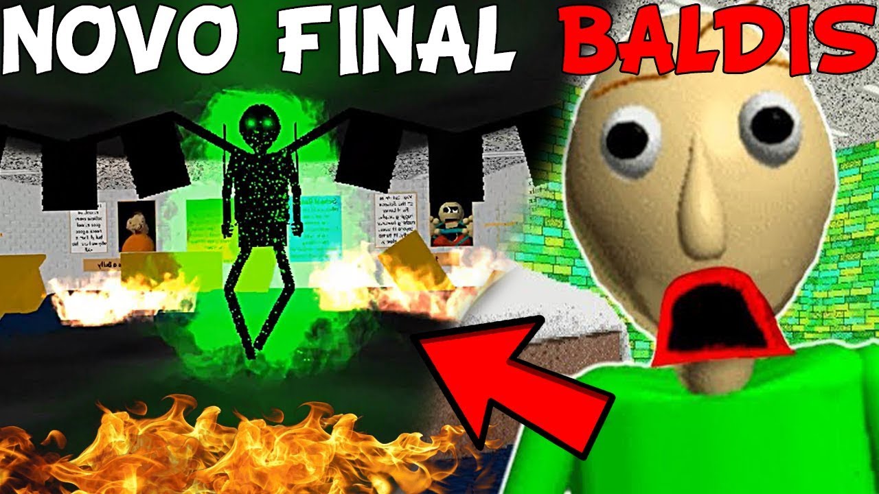 NEW BALDIS ENDING!! HE DESTROYED THE SCHOOL!! - Baldi's Basics In Education