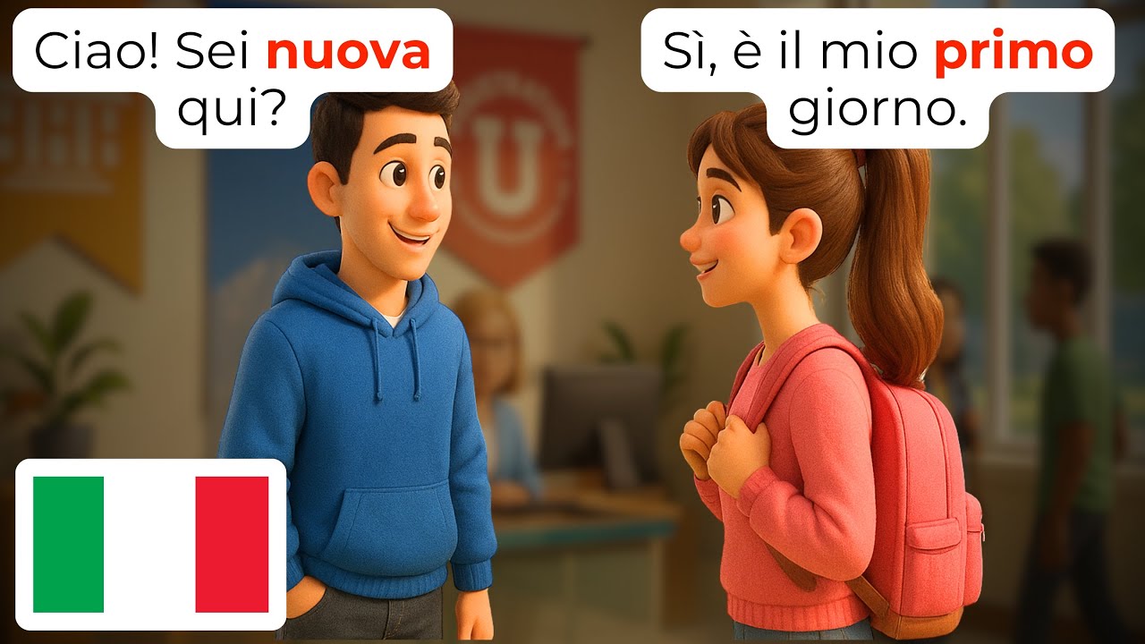 🇮🇹 Университетская жизнь на итальянском | A1-A2 | Учите итальянский быстро для начинающих