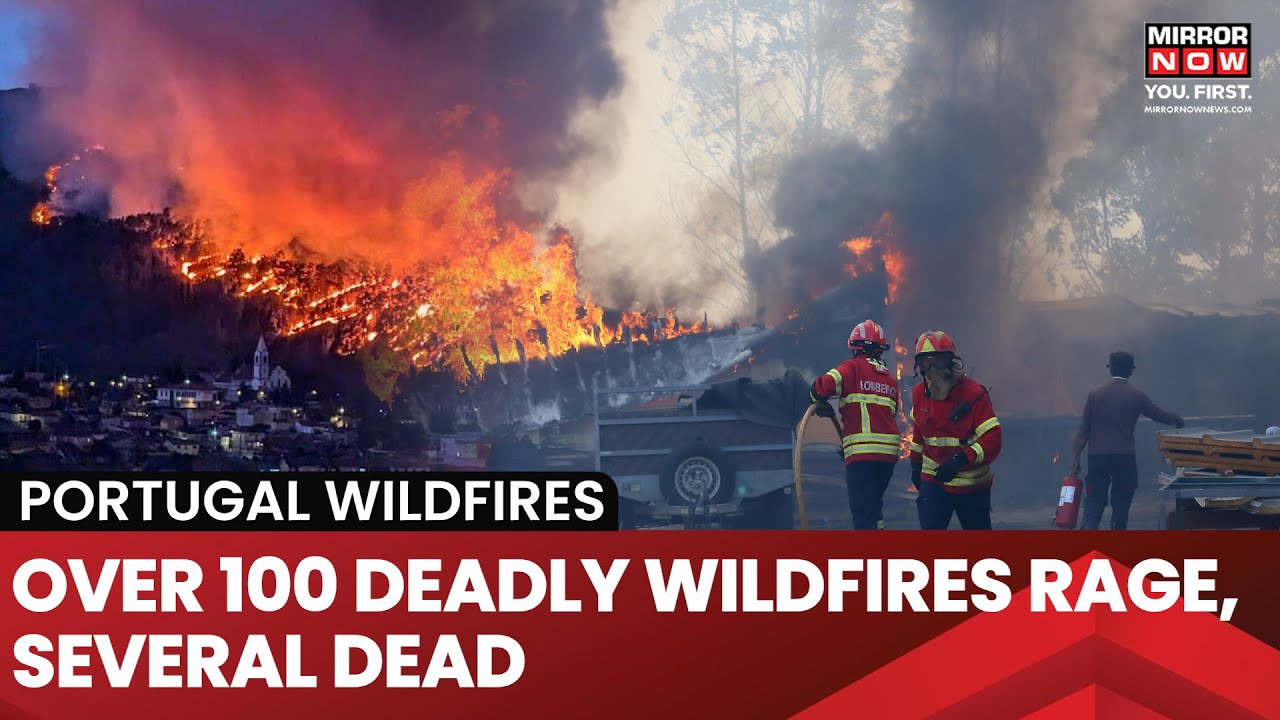 Portugal Wildfires | Portugal Battles 100+ Uncontrollable Forest Fires | State Of Emergency Declared