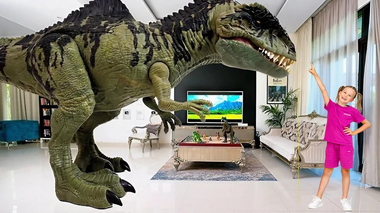 Dinozor Oyuncakları Canlanıyor! Stephi ile Çocuklar için Eğlenceli Dinozorlar