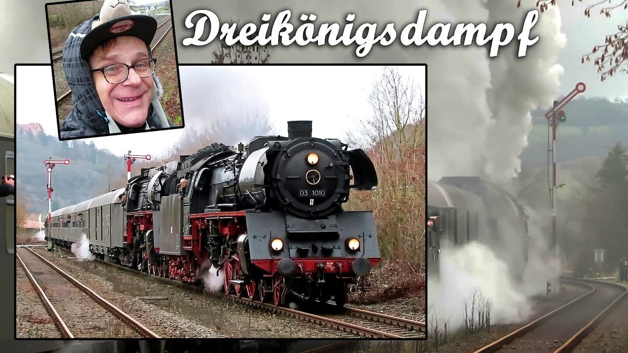 EFZ-Dreikönigsdampf 2019: Pacific-Doppel 01 519 + 03 1010 in Markelsheim! #kunstmichiworld 092