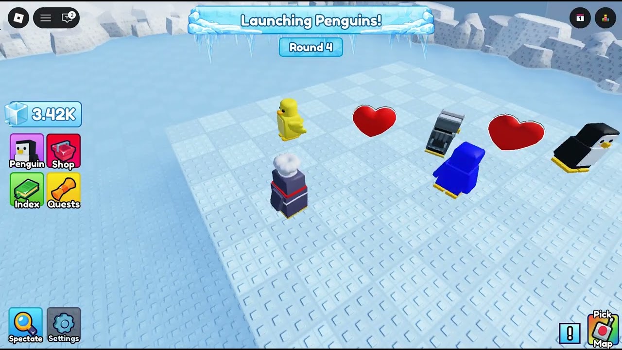 Playing roblox knockout