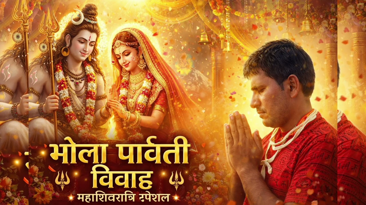 🔱 भोला पार्वती विवाह – मंगलमय शिवरात्रि गीत 🔱 #HarHarMahadev #ShivParvatiVivah #Mahashivratri