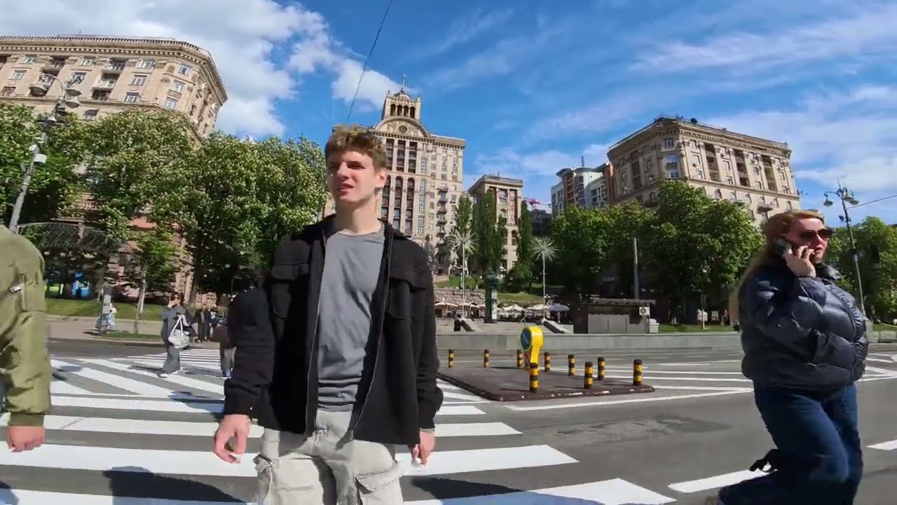 Kyiv Walking Tour 4K | Beautiful Spring Day in the City Center