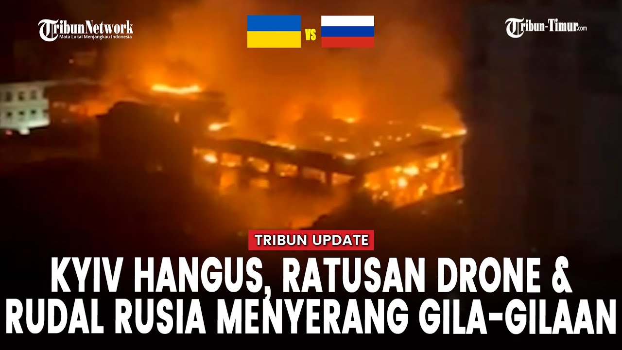 [FULL] Rusia Menggila, Rudal dan Dronenya Guncang Kyiv pada Malam Hari, 7 Orang Tewas!