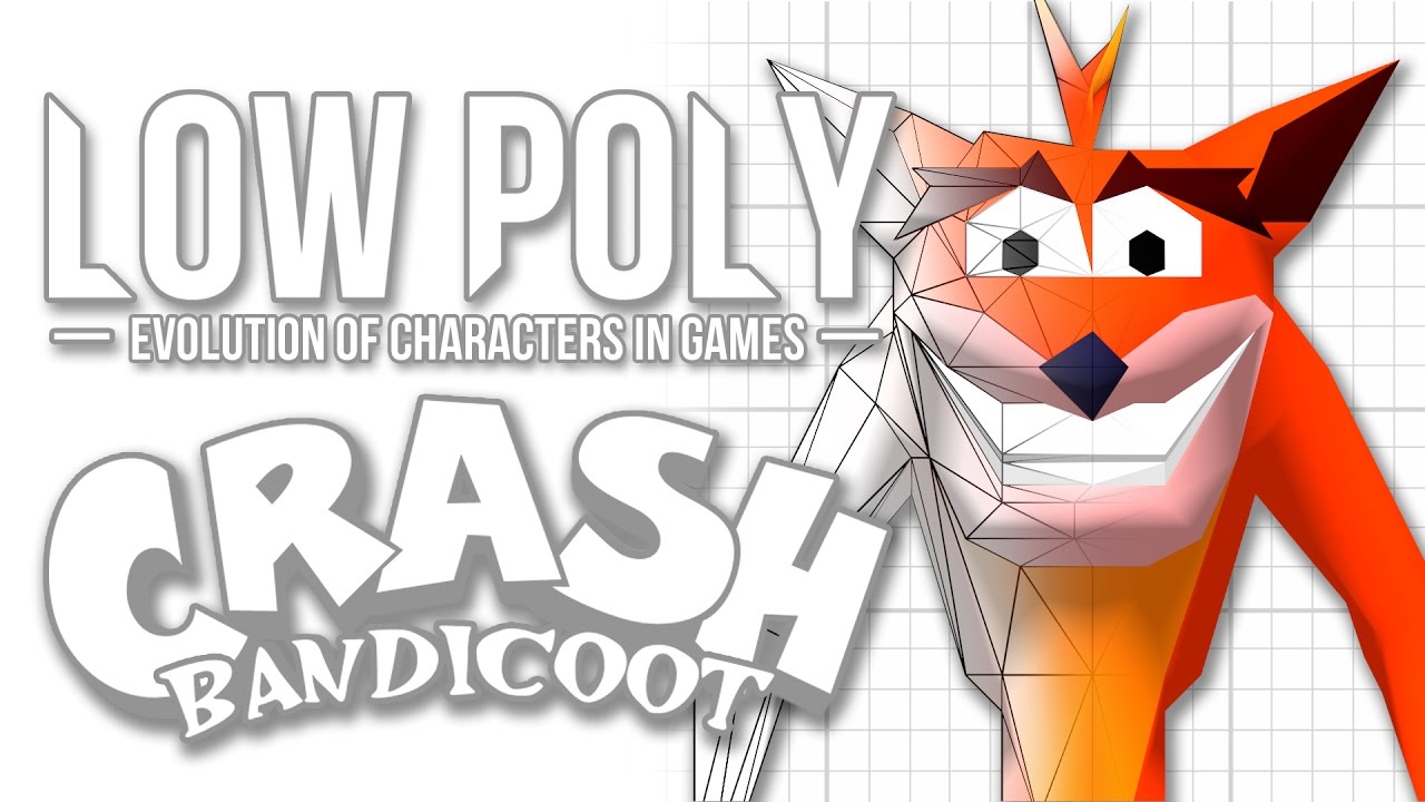 Crash Bandicoot - Low Poly (Evolution of Characters in Games) - Episode 3