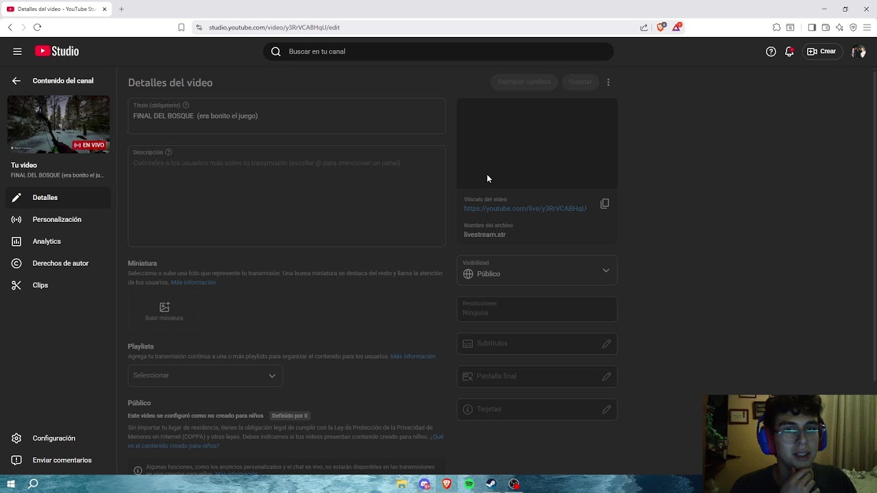 FINAL DEL BOSQUE  (era bonito el juego)