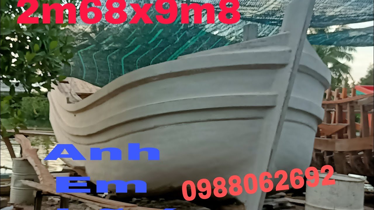 Mẫu ghe mới câu loi 2m68 dài 9m8 Cho Anh Em đi Vũng tàu