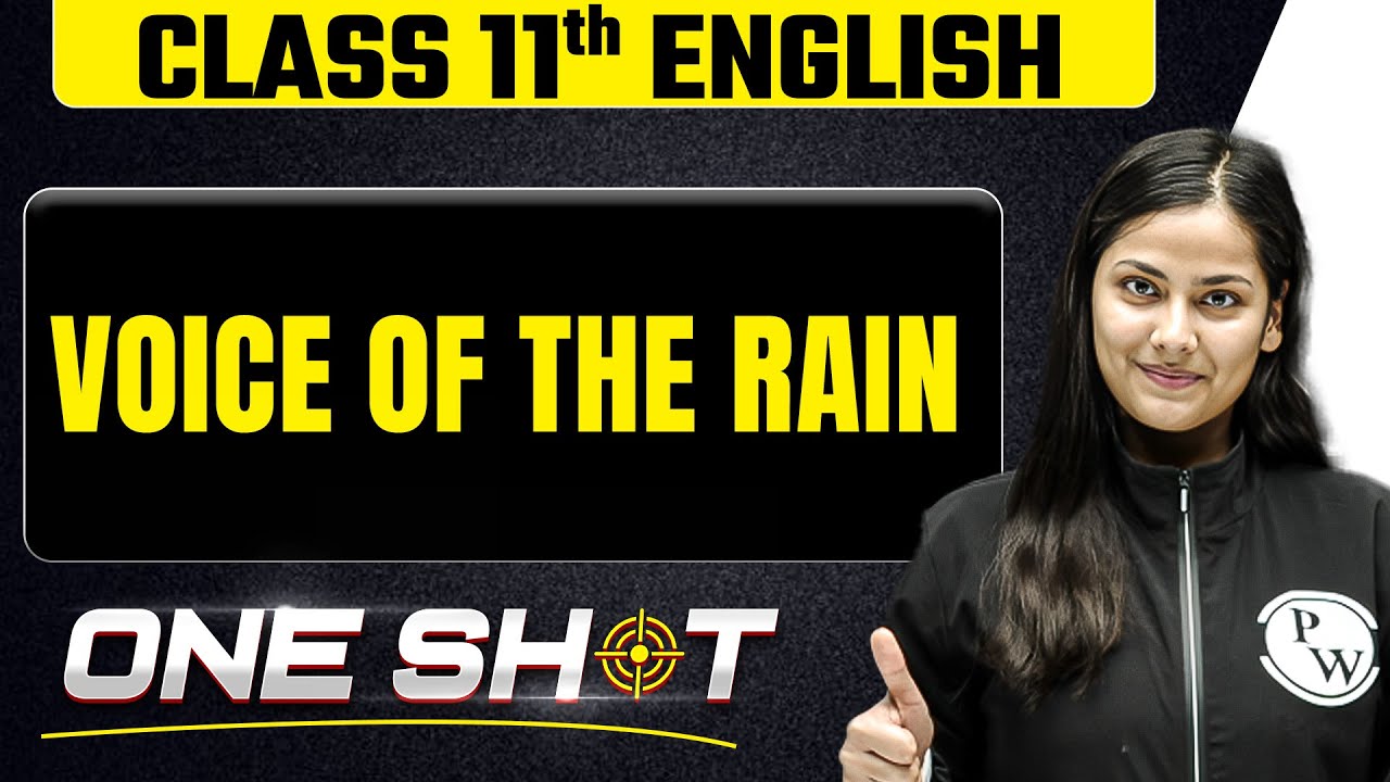 Voice of the Rain in One Shot🎯Class 11th English